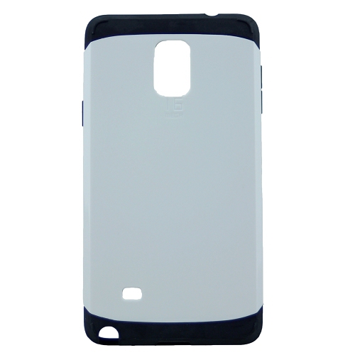 TopSave No Package! Final Sale! PC+TPU Combine Dual Layer Hard Case For Samsung Note 4, White