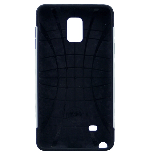 TopSave No Package! Final Sale! PC+TPU Combine Dual Layer Hard Case For Samsung Note 4, White