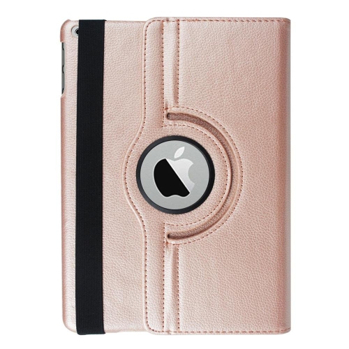TopSave 360 Rotating PU Leather Stand Tablet Case For Ipad 10.2 "7th Gen & Ipad 10.2" 8th Gen (2020), Rose Gold