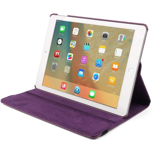 TopSave 360 Rotating PU Leather Tablet Case For iPad Pro 13 Inch(M4) 2024, Purple