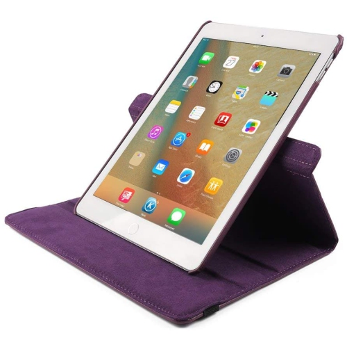 TopSave 360 Rotating PU Leather Tablet Case For iPad Pro 13 Inch(M4) 2024, Purple