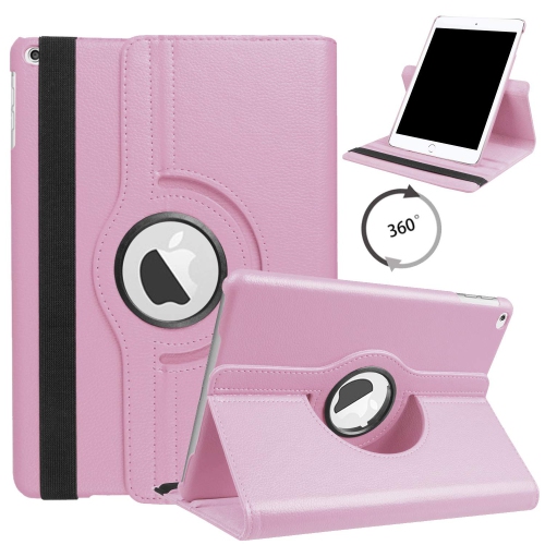 CC  Topsave 360 Degree Rotating Tablet Case Cover for Ipad Air(5Th Gen)/9.7(2017)/6Th Gen (2018) In Pink