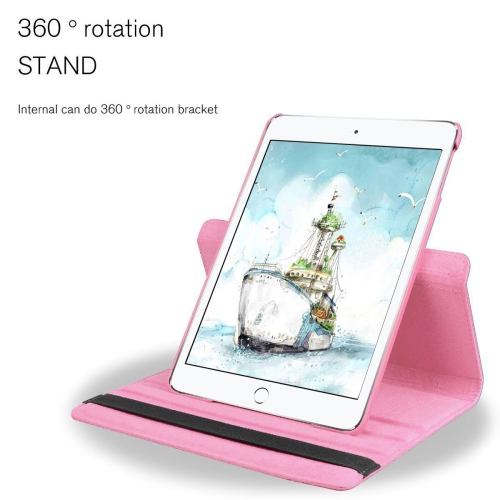 TopSave 360 Degree Rotating Tablet Case Cover for Ipad Pro 10.5(2017)/Ipad Air 3(2019), Baby Pink