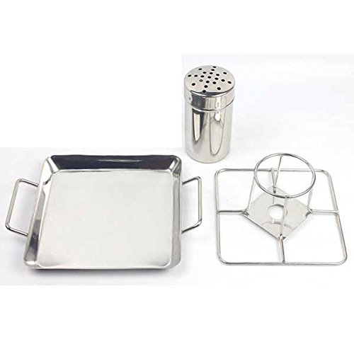 Grill Parts Zone Beer Can Chicken Includes Rack, Canister & Drip Pan