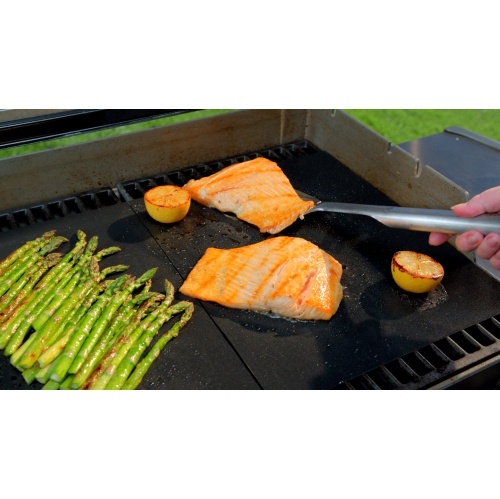 Grill Parts Zone Non-stick Surface, Reusable BBQ Grill Mat, Set of 3