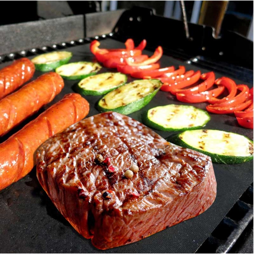 Grill Parts Zone Non-stick Surface, Reusable BBQ Grill Mat, Set of 3