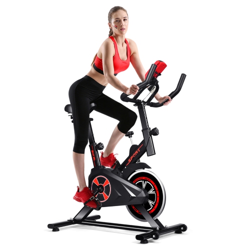 costway exercise bicycle indoor bike cycling cardio adjustable gym workout fitness home