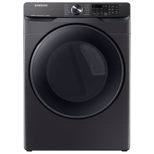 Samsung 7.5 Cu. Ft. Electric Steam Dryer - Black Stainless
