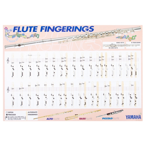 Yamaha Flute Fingering Chart | Best Buy Canada