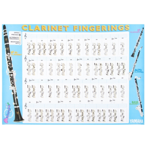 YAMAHA  Clarinet Fingering Chart