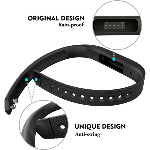 Fitbit Flex 2 Bands, Adjustable Fit Bit Flex 2 Accessories Silicon Replacement Wristbands w/ Fastener Clasp Fitness Strap for Original Fitbit Flex 2,