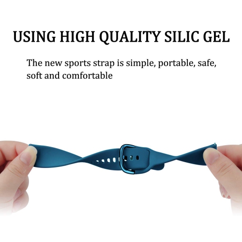 Samsung Galaxy Watch Active 2 40mm Band/Galaxy Watch Active 2 44mm Bands, 20mm Soft Silicone Replacement Band