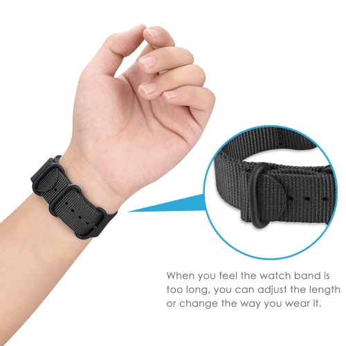 Fitbit Versa, Versa Lite, Versa 2, Versa SE Edition Bands, Soft Nylon Replacement Strap