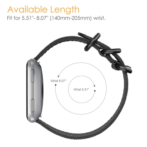 Fitbit Versa, Versa Lite, Versa 2, Versa SE Edition Bands, Soft Nylon Replacement Strap