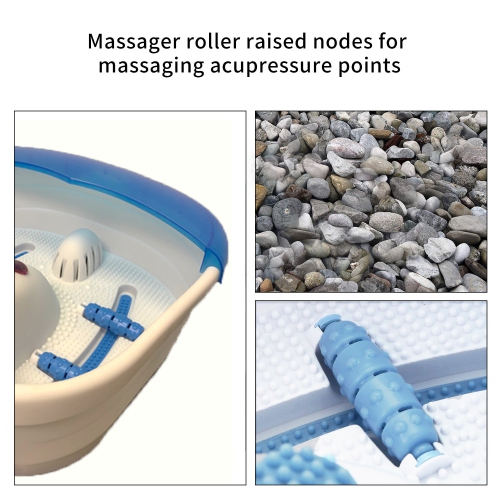 Aika SPA-588 Deluxe Foot Spa with Bubbles, Massage and Heat