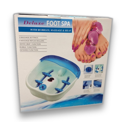 Aika SPA-588 Deluxe Foot Spa with Bubbles, Massage and Heat