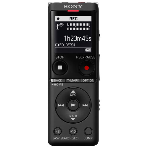 Sony 4GB Digital Voice Recorder with Built-in USB - Black