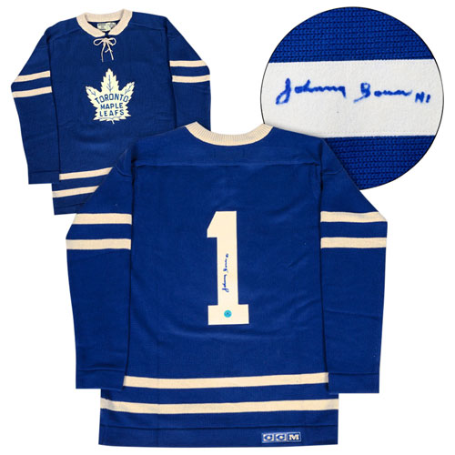 Johnny Bower Memorabilia, Autographed Johnny Bower Collectibles