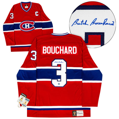 A.J. Sport World Montreal Canadiens: Jersey Signed by Butch Bouchard