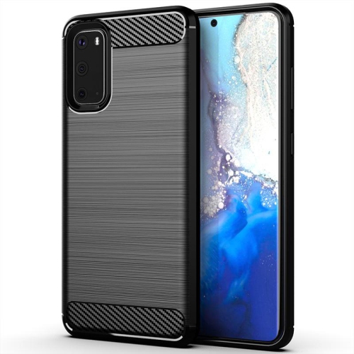 PANDACO Black Brushed Metal Case for Samsung Galaxy S20