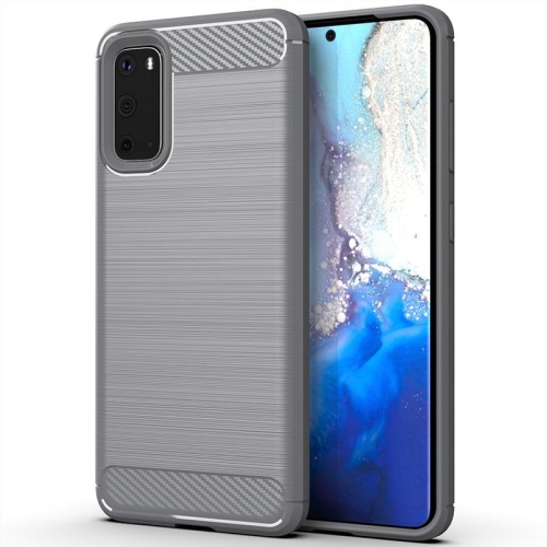 PANDACO Grey Brushed Metal Case for Samsung Galaxy S20