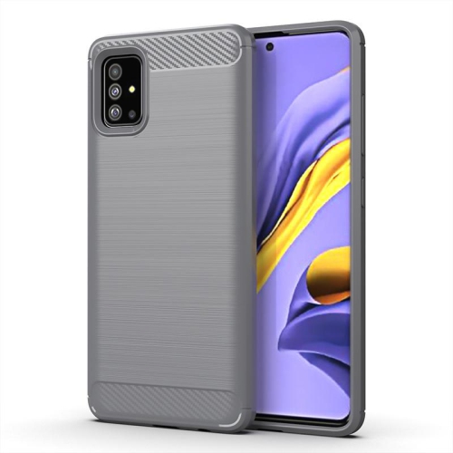 PANDACO Grey Brushed Metal Case for Samsung Galaxy A51 4G