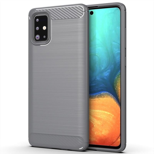 PANDACO Grey Brushed Metal Case for Samsung Galaxy A71 4G