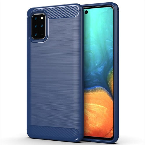 PANDACO Navy Brushed Metal Case for Samsung Galaxy S20+