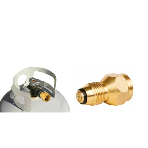 Adaptateur de recharge de propane pour bouteille de propane jetable de 1 lb de Grill parts Zone - coupleur de remplissage de réservoir vide