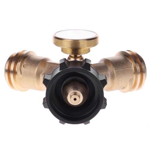 Adaptateur en T pour répartiteur de propane de la zone des pièces de la grille avec indicateur de niveau de réservoir