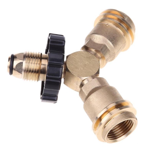 Grill pièces zone Propane cylindre t Camping Gaz fumeur Adaptateur Connecteur Acme 1-mâle et 2-Femelle Pour En Plein Air Propane Gaz Barbecue