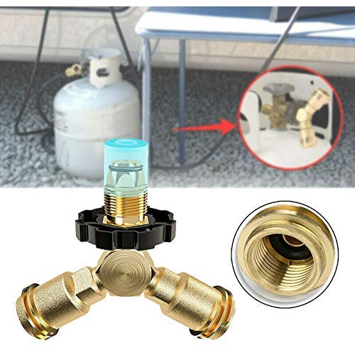 Grill pièces zone Propane cylindre t Camping Gaz fumeur Adaptateur Connecteur Acme 1-mâle et 2-Femelle Pour En Plein Air Propane Gaz Barbecue