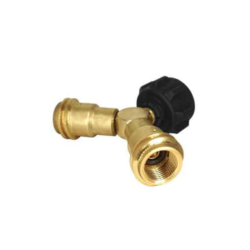 Répartiteur de propane de la zone des pièces de la grille avec clapets de retenue, adaptateur en T-shirt au propane à 2 voies