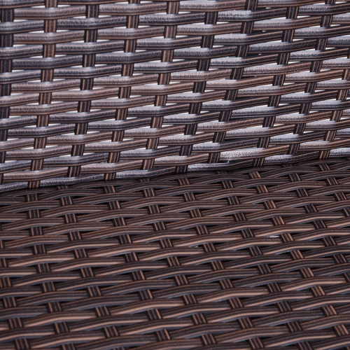 Outsunny 2-Person Patio Porch Swing Chair, Outdoor Rattan Hanging Bench with Cushion & 7.2 ft Steel Chains, Beige