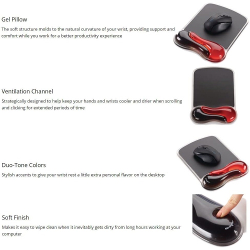 Kensington Duo Gel Mouse Pad Wrist Rest