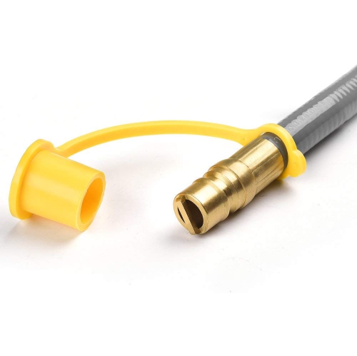 Grill Parts Zone Half inch Natural Gas 8 Feet Hose With Quick Disconnect For High Output Grills