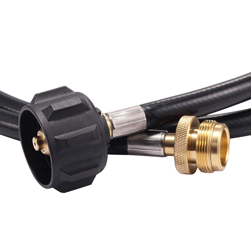 12ft Propane Hose, Connects 1lb Portable Appliances to 5-40lb Propane Tank, for Buddy Heater and Camping Stoves