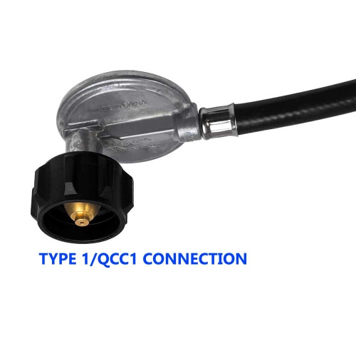 5ft Regulator Hose for SSS3416TB, Fish Cooker, Stove, Camper, Tailgating, Heating - 3-8-inch Male Flare Connection