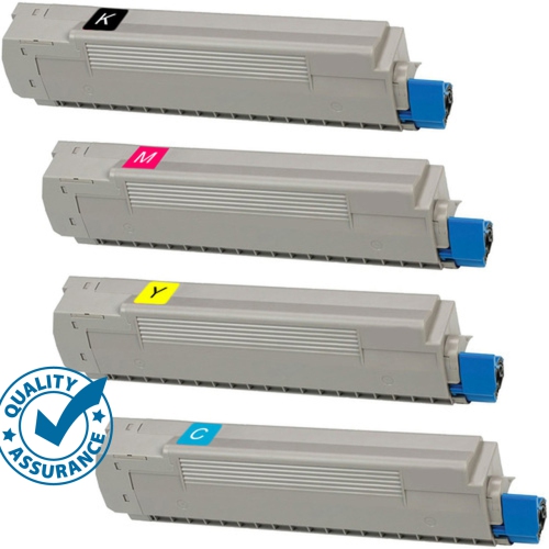 Printer Pro ™ 4 COLORS PACK - Okidata C8800 BK/C/M/Y Toner Cartridge - OKI Printer C8800/C8600