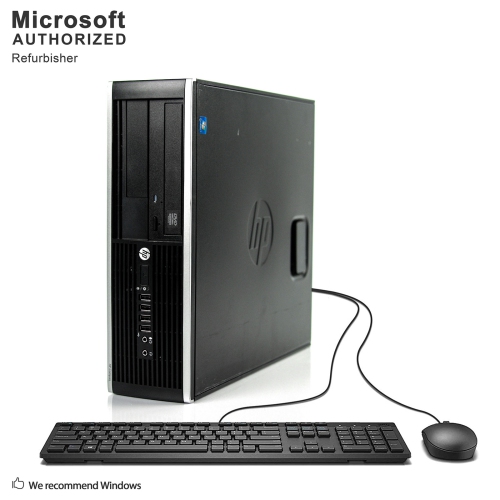Refurbished - HP Compaq Elite 8300 SFF,Intel Quad Core i5 3570 up to 3.8GHz,8G,512G SSD,WiFi,BT,DVD,Win10 Home 64 Bit (EN/FR/ES)