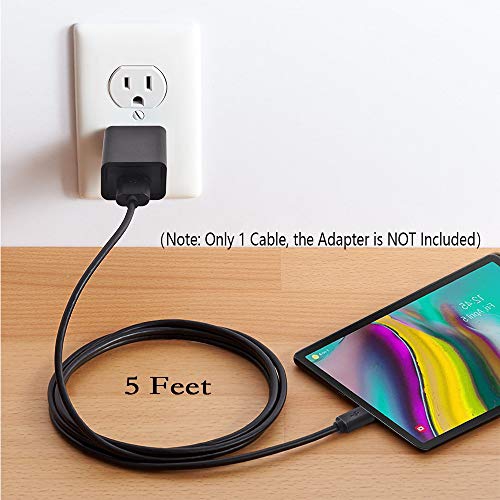 Charger Cord Cable for JBL Charge 4-5 Feet for JBL Flip 5, JBL Charge 4, JRPOP Speaker, Endurance Peak, JBLCHARGE4BLKAM