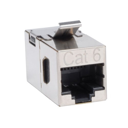 Cat6 Straight-Through Shielded Modular in-Line Snap-in Coupler