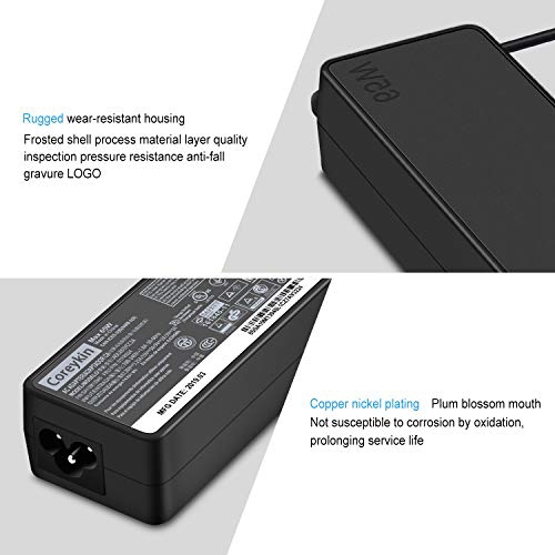 ThinkPad Yoga USB-C Laptop Charger 65W Power Supply Standard AC Adapter for Lenovo Yoga C930-13, Yoga S730-13, Yoga
