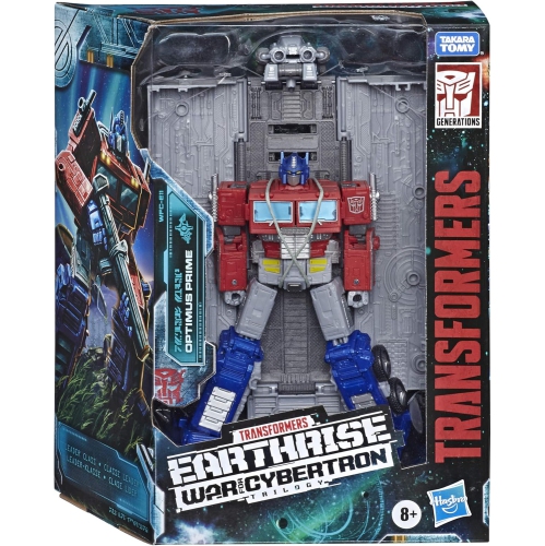 TRANSFORMERS  Earthrise War for Cybertron 8 Inch Action Figure Leader Class - Optimus Prime Reissue