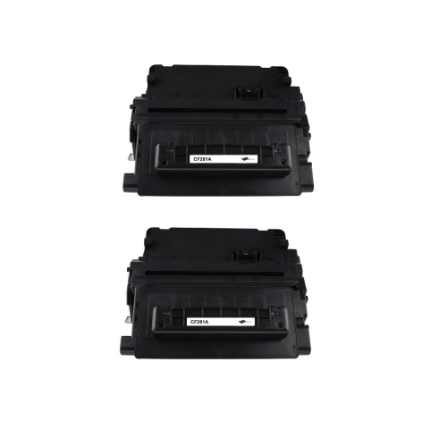 CC Compatible 2 Pack HP 81A Black Toner Cartridge