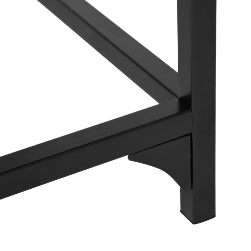 FurnitureR Computer Desk Modern Home Office Writing Table Tempered Glass Top