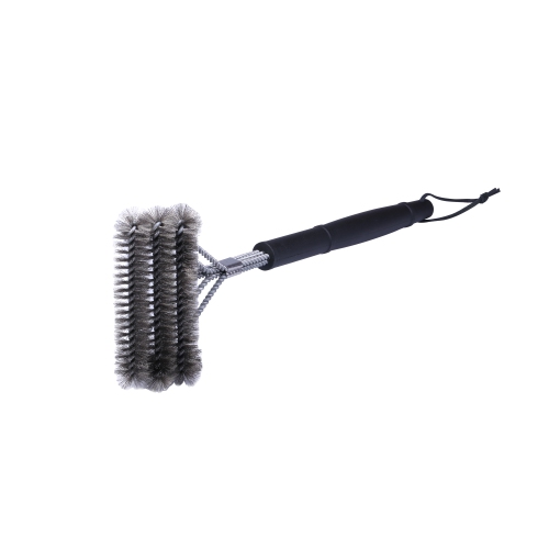 18-3 in 1 Metal Clip Grill Brush Provides Effortless 360° Cleaning For Weber Charcoal, Charbroil Gas & Brinkmann Grills