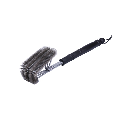 3 in 1 Metal Clip Steel Brush - Heavy Duty Barbecue Cleaner Tools, Perfect for Weber Charcoal, Charbroil, Gas, Electric