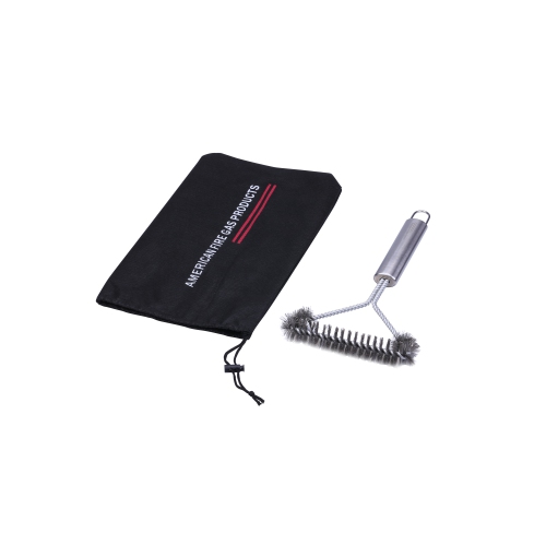 12 Inch 3 Sided Stainless Steel BBQ Grill Brush, for Big Green Egg Charcoal, Charbroil, Gas, Electric, Smoker and Weber