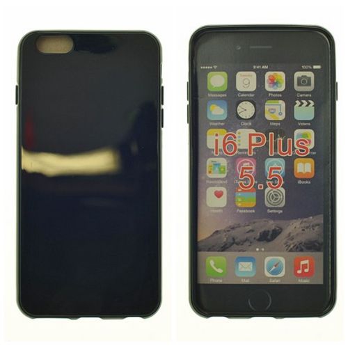 Iphone 6 Plus, Iphone 6s Plus Glossy Surface Soft Case, Black